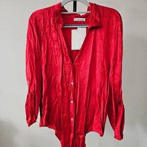 Annie B.  Blouse Size M. Color Bright red. New With Tags (NWT)